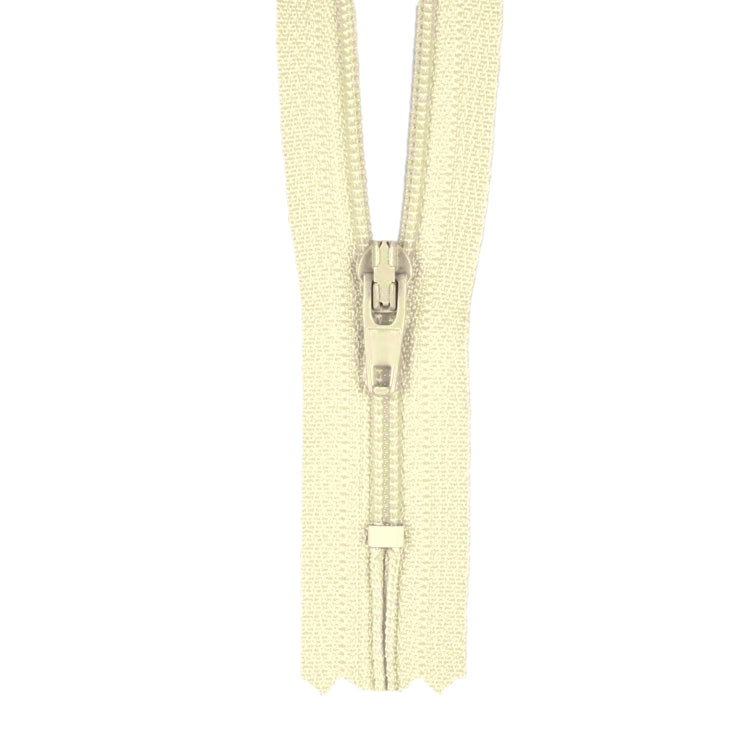 #3 Nylon Coil Closed-End Zippers - Cream